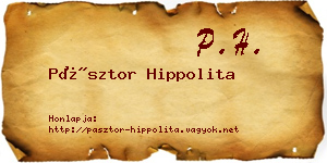 Pásztor Hippolita névjegykártya